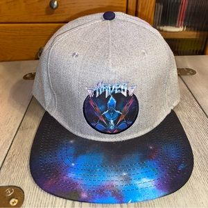 Disney Hades Mens SnapBack Gray with Galaxy Brim